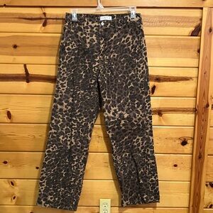 Abercrombie & Fitch Leopard Print Pants